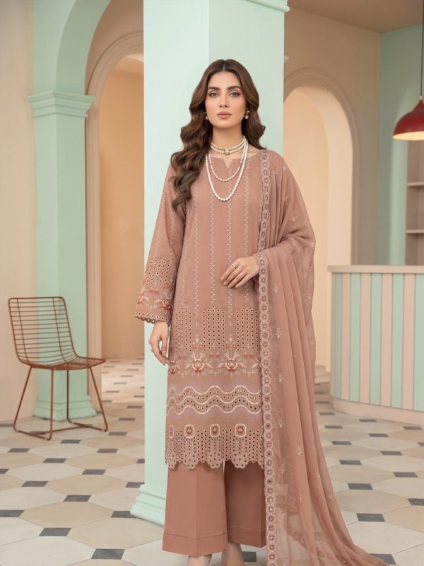 EID Collection, 3PC Chicken Kari Lawn Suit | Pret Collection | Bin Nisar Pakistani Clothing