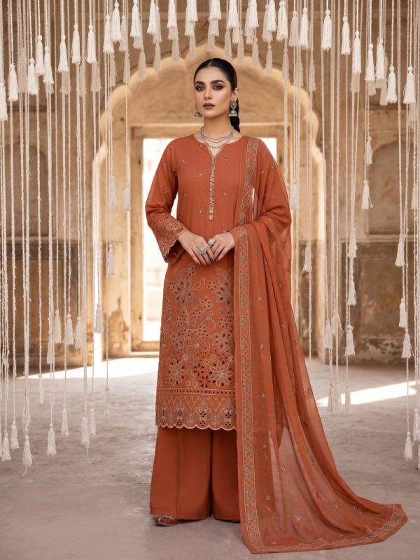 EID Collection, 3PC Chicken Kari Lawn Suit | Pret Collection | Bin Nisar Pakistani Clothing