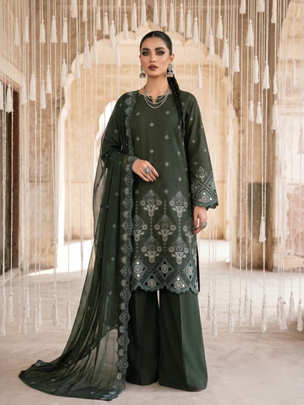 EID Collection, 3PC Chicken Kari Lawn Suit | Pret Collection | Bin Nisar Pakistani Clothing