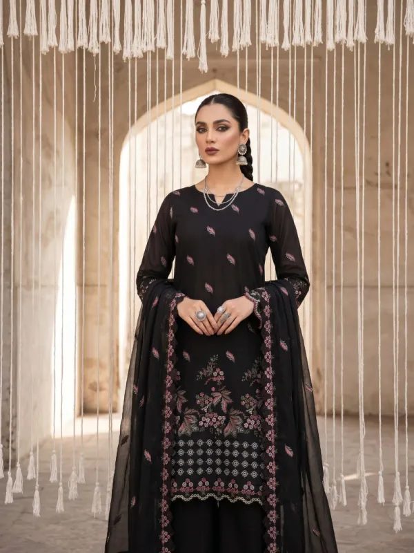 EID Collection, 3PC Chicken Kari Lawn Suit | Pret Collection | Bin Nisar Pakistani Clothing