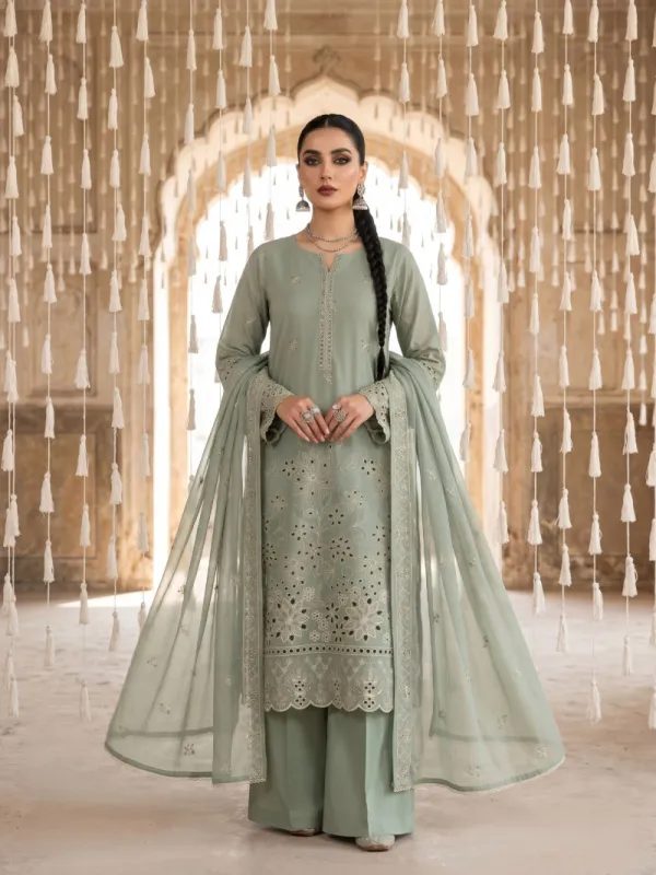 EID Collection, 3PC Chicken Kari Lawn Suit | Pret Collection | Bin Nisar Pakistani Clothing