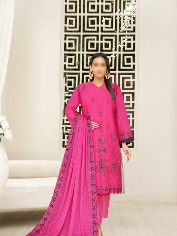 EID Collection, 3PC Chicken Kari Lawn Suit | Pret Collection | Bin Nisar Pakistani Clothing