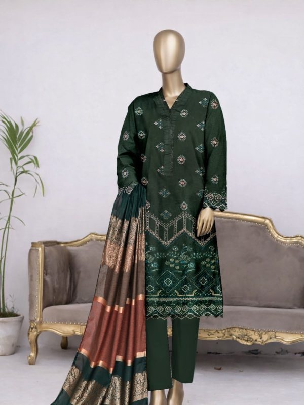 3pc party wear Fully Embroidery | Pret Collection | Bin Nisar Pakistani Clothing