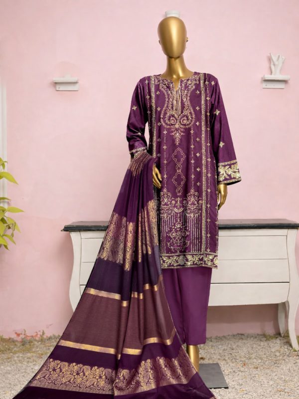 3pc party wear Fully Embroidery | Pret Collection | Bin Nisar Pakistani Clothing