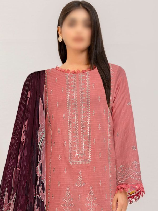 Party Wear Dress, Heavy Embroidered 3PC | Pret Collection | View | Bin Nisar Pakistani Clothing