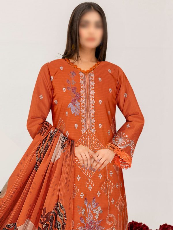 Party Wear Dress, Heavy Embroidered 3PC | Pret Collection | View | Bin Nisar Pakistani Clothing