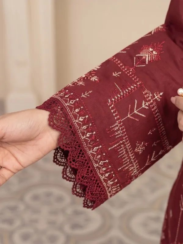 3PC Embroidery Lawn With Voil Emb Dupatta | Pret Collection | View | Bin Nisar Pakistani Clothing