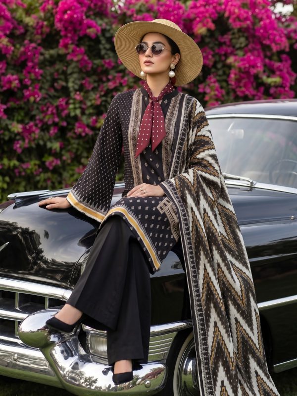 3PC Black Lawn Suit | Summer Collection | View | Bin Nisar Pakistani Clothing