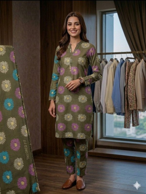 2pc Allover Alkaram Pearl Lawn | Summer Collection | Bin Nisar Pakistani Clothing