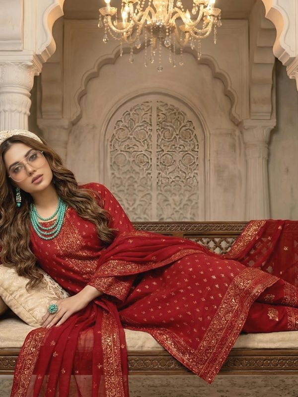 3pc Luxury Barosha Embroided Lawn | Summer Collection | View | Bin Nisar Pakistani Clothing