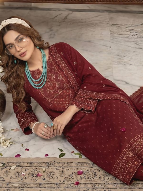 3pc Luxury Barosha Embroided Lawn | Summer Collection | View | Bin Nisar Pakistani Clothing