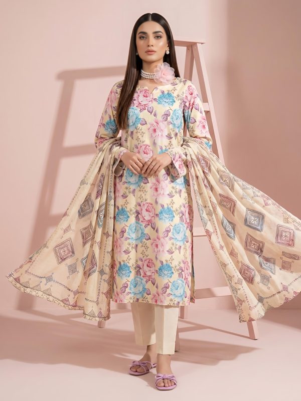3PC Crystal Lawn By Bin Nisar | Summer Collection | Bin Nisar Pakistani Clothing