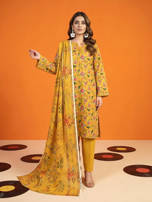 3PC Crystal Lawn By Bin Nisar | Bin Nisar Pakistani Clothing