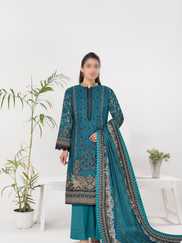 3PC Embroidery Cotton | Summer Collection | Bin Nisar Pakistani Clothing