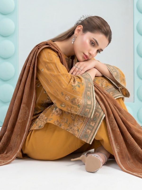 3PC Crystal Embroidered Lawn | Summer Collection | View | Bin Nisar Pakistani Clothing