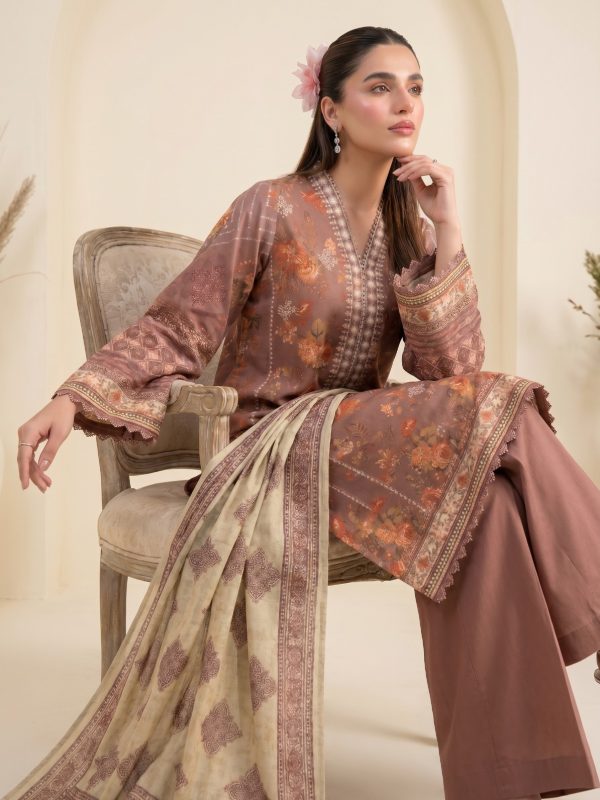3PC Crystal Embroidered Lawn | Summer Collection | View | Bin Nisar Pakistani Clothing