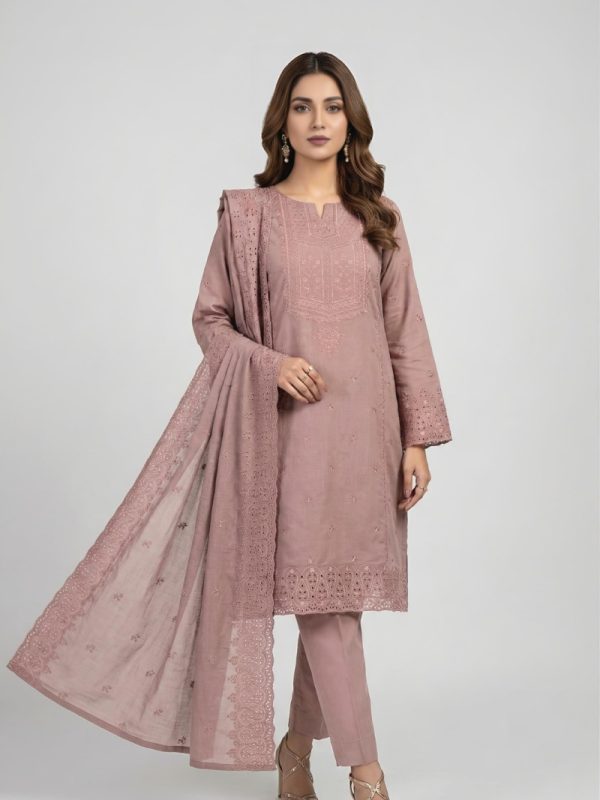 3PC Embroidery Lawn With Voil Emb Dupatta | Summer Collection | Bin Nisar Pakistani Clothing